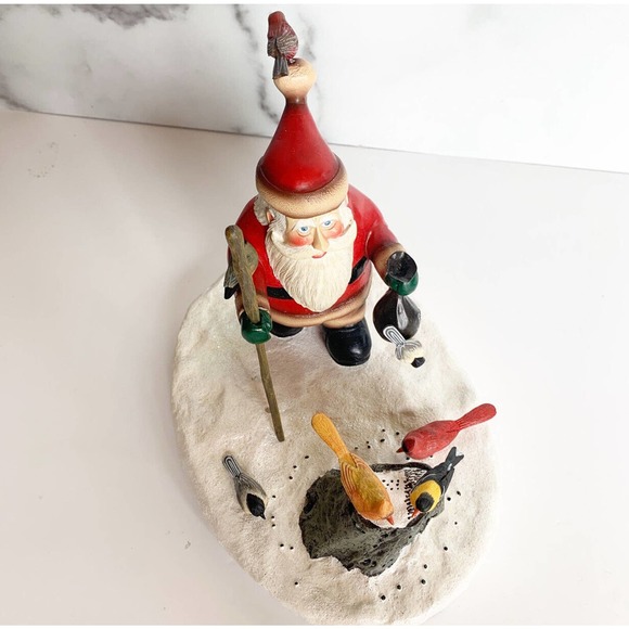 Loon Lake Decoy Co Santa Feeding Birds Sculpture Figurine Sam Nottleman Ltd - Picture 8 of 14
